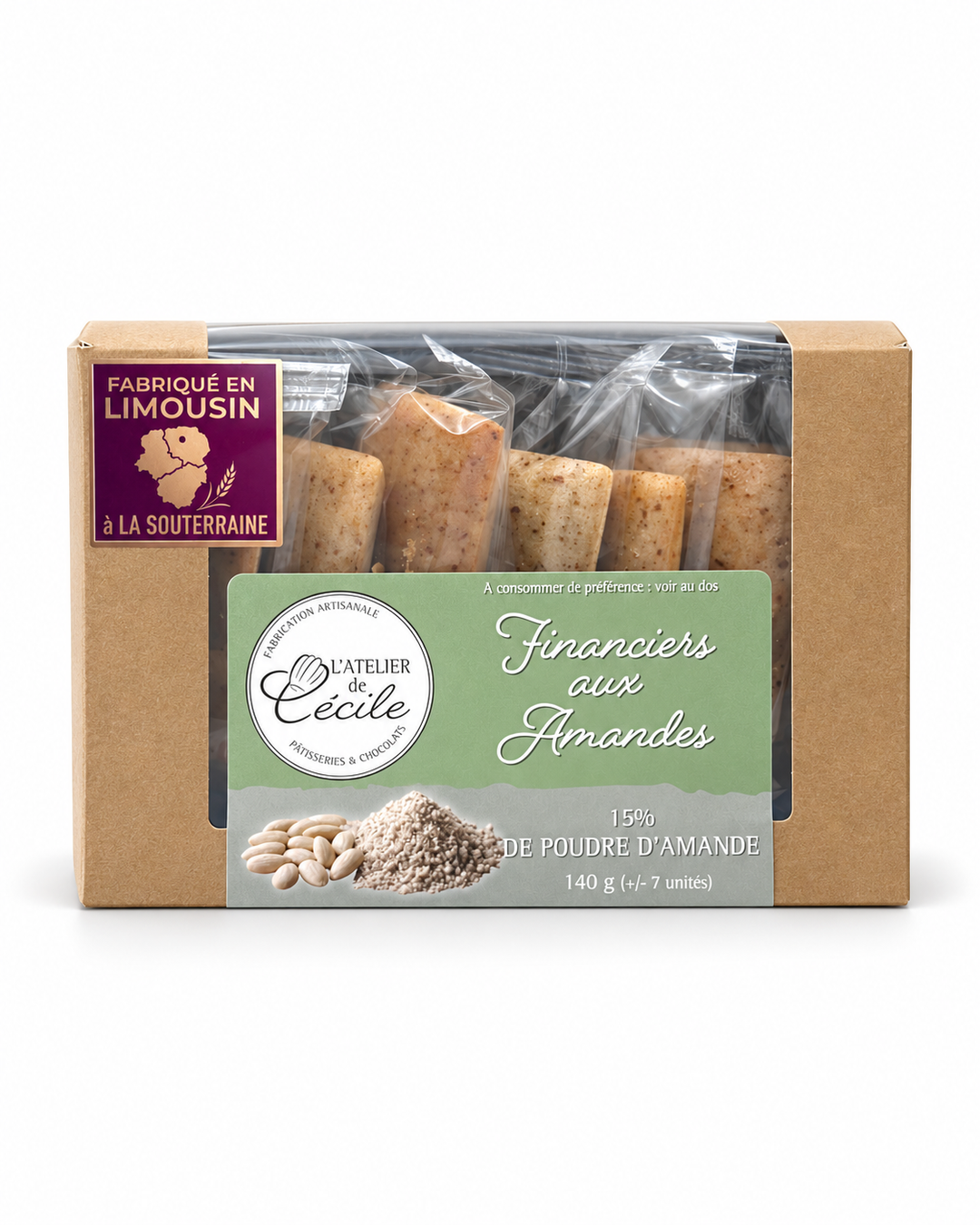 FINANCIERS AUX AMANDES - 140G